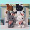 Cute Bunny Plush Keychain With Sweater For Gift And Decoration