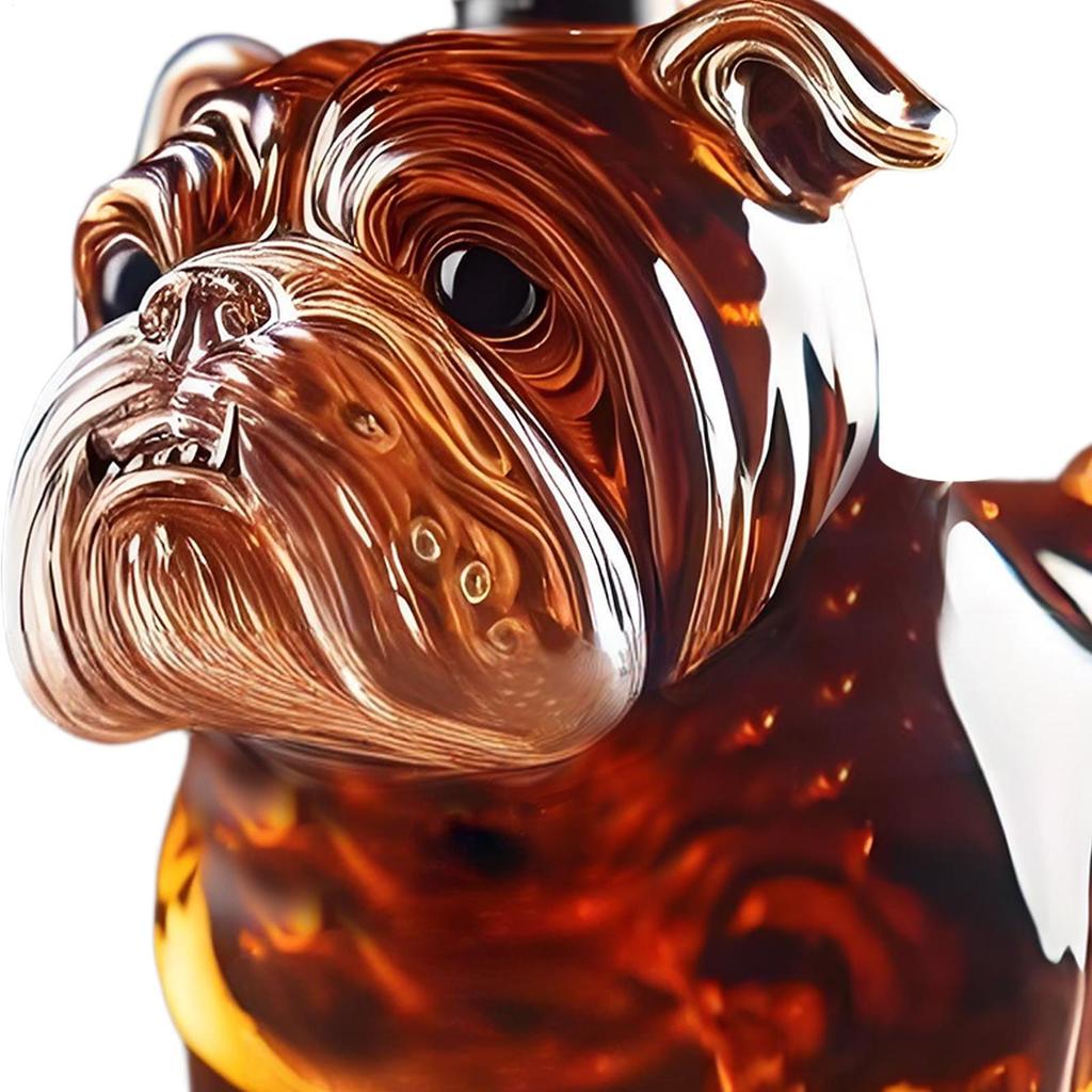 Whiskey Bottle Dog Decanter Funny Animal Pug Dog Whiskey Glass Decanter Glass Whiskey Wine Bottle Statue Decor For Bar Home
