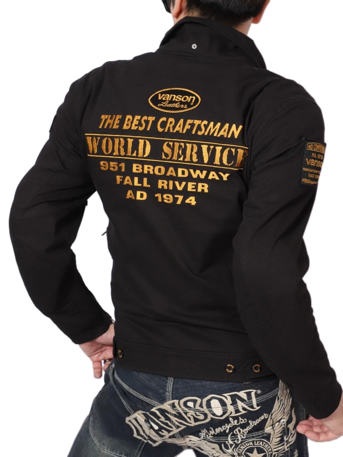 

Stretch Cotton Jacket VS23106S and Chest Protectors Standard Equipment Black x Yellow M [Banson] Shoulder, Elbow, Spine,