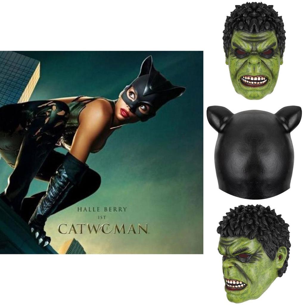 Ręcznie malowana maska ​​lateksowa z postacią Avengersów, rekwizyty na Halloween, na imprezy kostiumowe