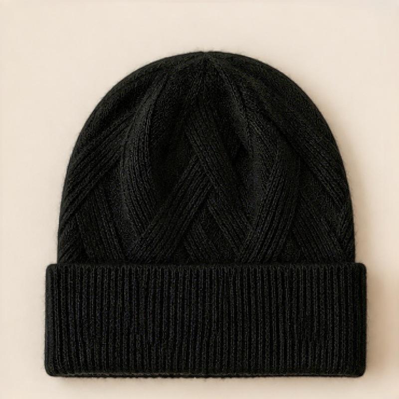 Simple and versatile wool hat women's autumn and winter outdoor sports warm pullover hat, ear protection and cold protection knitted hat