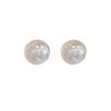 Korean Dazzling White Mermaid Pearl Silver Needle Earrings for Women, Light Luxury High-End Blogger Style