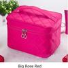 Women's Makeup Bag, Quilted Professional Makeup Bag, Large-Capacity Women's Organizer Tote, Travel Toiletry and Makeup Bag