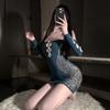 Sexy underwear slim fit hip skirt mesh clothes sexy pure desire hollow perspective abstinence uniform suit