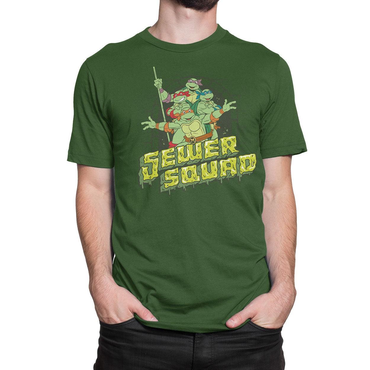 Officially Licensed Teenage Mutant Ninja Turtles Sewer Squad Mens T-Shirt XL