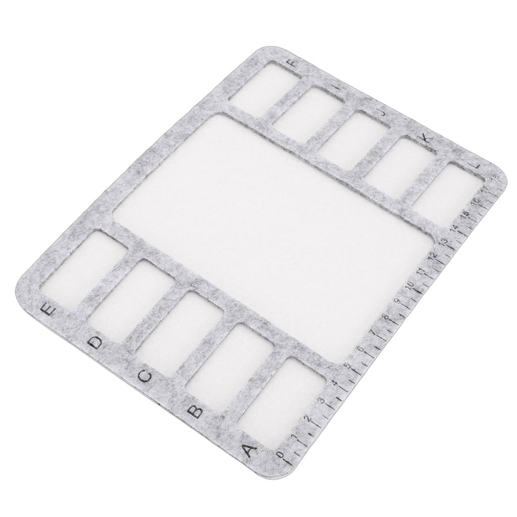 3PCS Rectangle Bead Mat Felt Beading Tray with Centimeter Alphabetic Scale for   Art Crafts Jewelry Making Bead Supplies