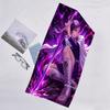 1pc Tsuyuri Kanawo1 Beach Towel, Beach and Seaside Swimming Pool Equipment, Fashion Pattern, Rectangular, Travel Essentials