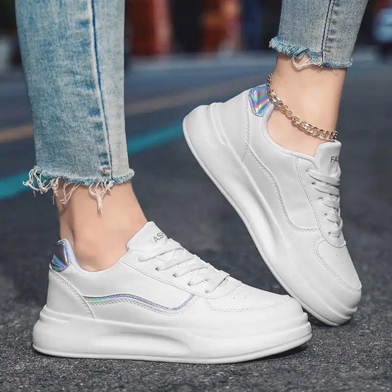 Fashion Normal Leather Increase Height Sapatos For Women Woven Shoes Sneakers Woman Sneakers Woman Sport Loafers Sneekers