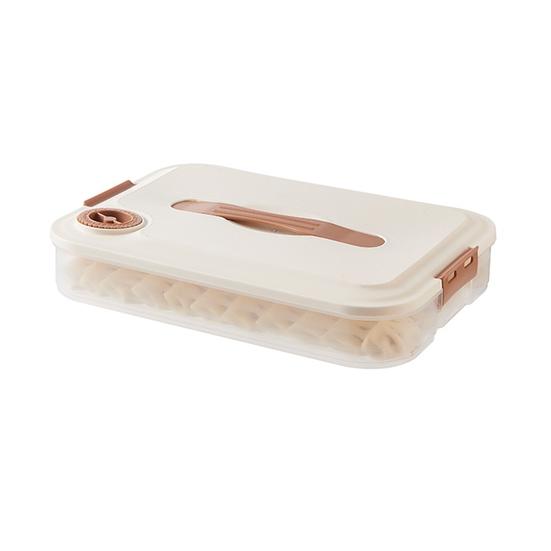 

Коробка для пельменей с застежкой-пряжкой, пластиковый холодильник для хранения свежей лапши, чехол с крышкой Wonton, кухонный гаджет Single Layer