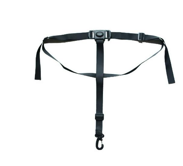 Gray 5-Point Nylon Harness Strap for High Chair and Stroller