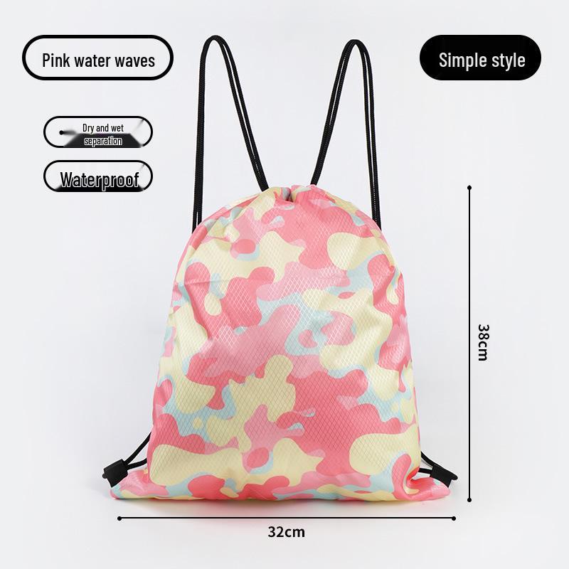 Adorable Cartoon Waterproof Kids' Swim Bag - Lightweight Sports & Travel Backpack for Clothing