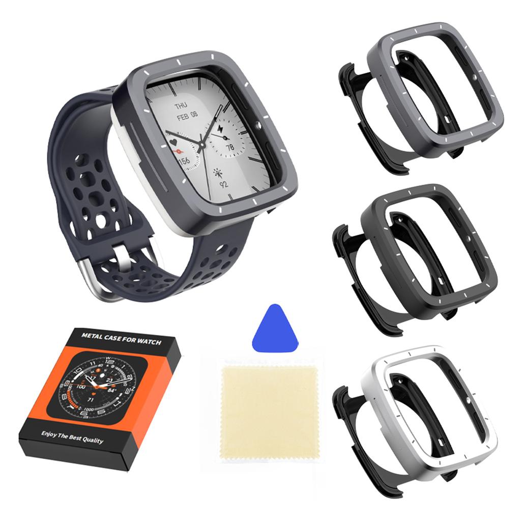 Metal Case TPU Back Cover Protective Case Watch Protective Cover Frame for Amazfit Active 2 Square Accessories