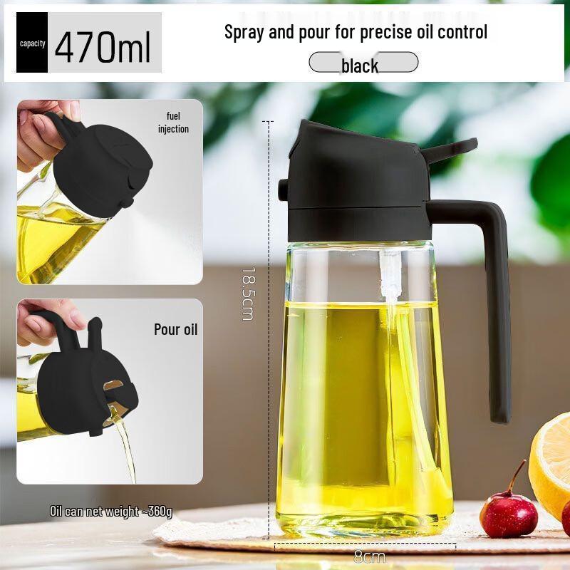 Wutuo 2-in-1 Oil Spray and Pour Dispenser