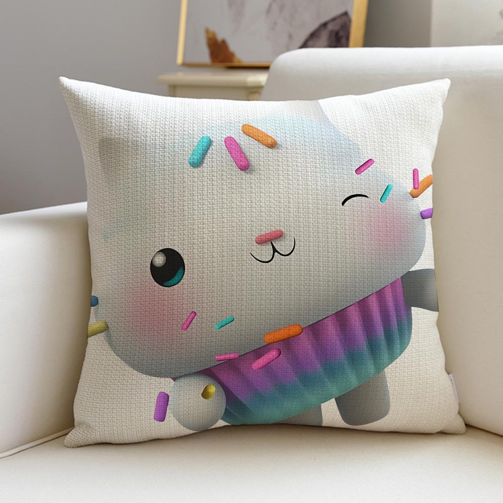 Lovely GGabbys DollhouseS Cushion Cover Breathable and skinfriendly linen pillowcase square removable and washable cushion