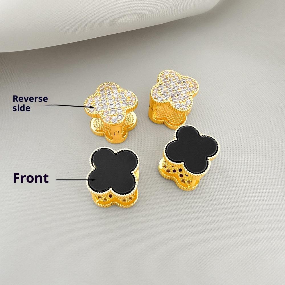 Серьги-четырехлистники Стильные и Подходят для Повседневного Ношения Элегантные и Изысканные Клипсы для Серег