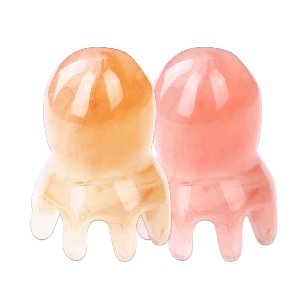 

Смола Осьминог Массажная Расческа Голова Меридианы Скребок Массажная Щетка для Кожи Головы Акупунктура СПА Гуаша Массажная Расческа Снятие Усталости Массаж