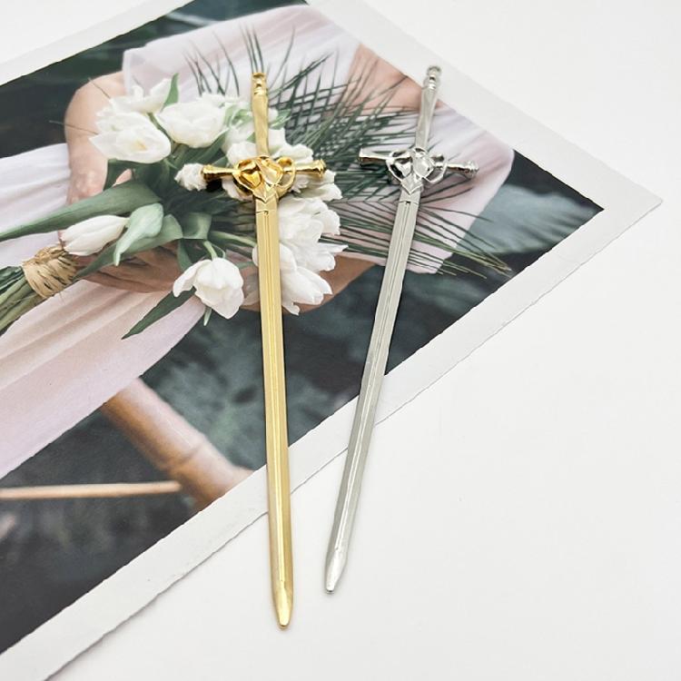 Sword Hairpins Handmade Carved Hair Sticks for Women Chinese Hair Chopsticks