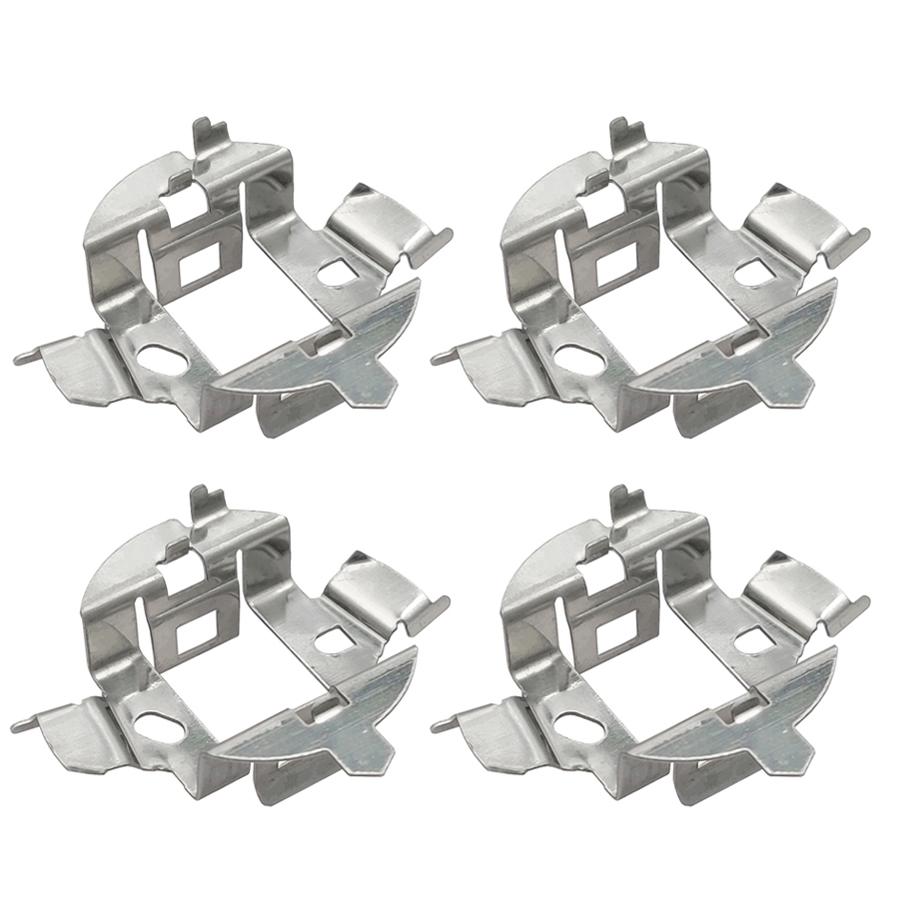 4Pcs/lot Stainless Steel H7 HID/Halogen Lamp Adapter Holders For Volkswagen Passat B5 Riich G5 BMW E60 5 Series Mercedes Benz 4Pcs
