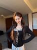 Women's Elegant Lace Spliced Long-Sleeve Cardigan - Slim-Fit, Chic & Versatile Winter Design