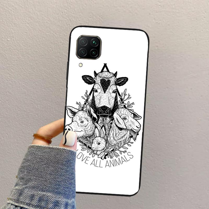 Vegan Inspiration For Huawei Nova 10 9 SE 8i 11i 12i 12s Y60 Y61 Y70 Y90 Y72 Y73 Y91 P60 Pro P40 P30 Lite Case