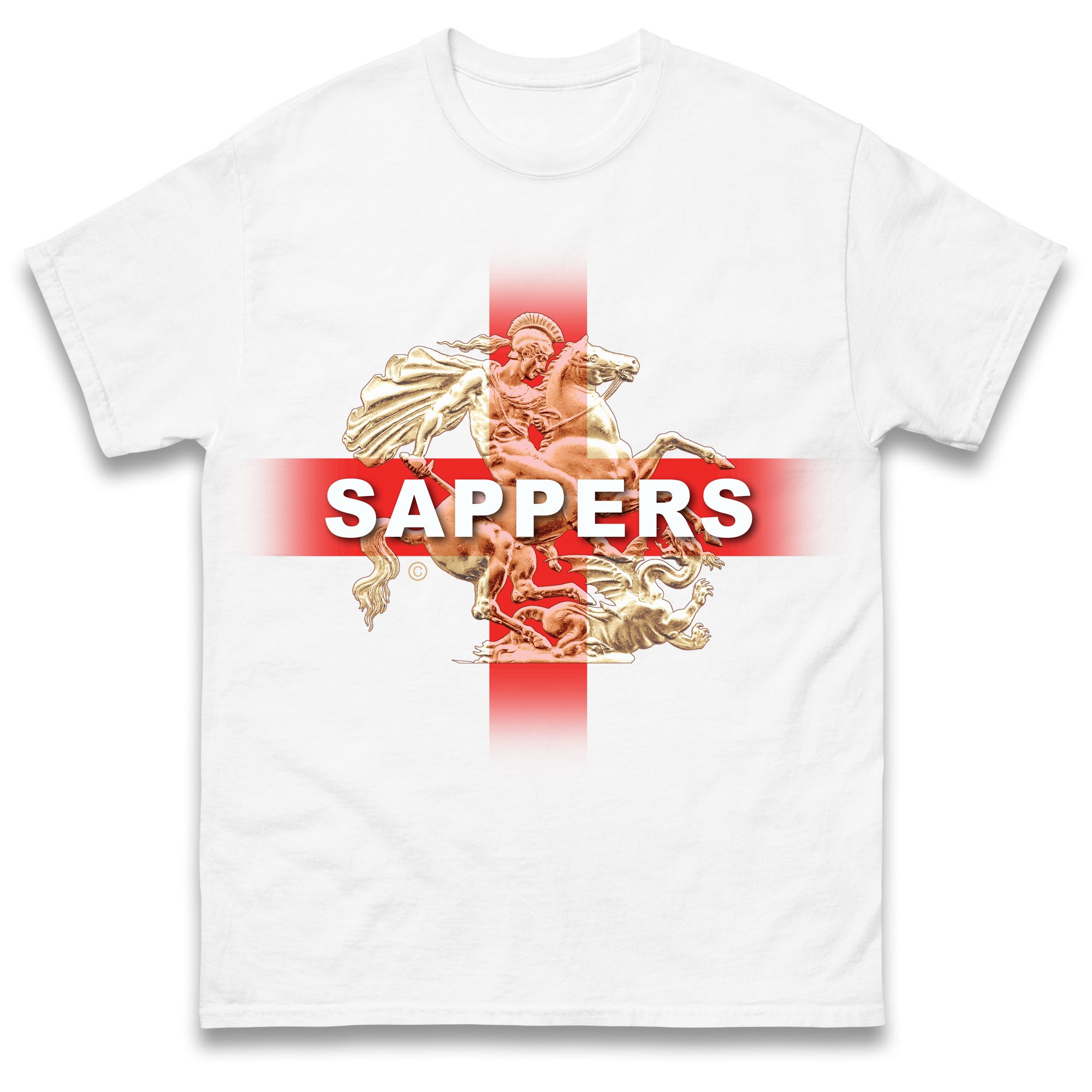 Sappers St George & The Dragon T Shirt Tshirt Mens Womens Unisex Tops Tees 4XL