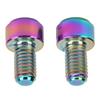 2 Stück Fahrrad Umwerferrädchen Schrauben Bunt M5 9mm Titanlegierung Fahrrad Umwerfer Aufhängerschrauben