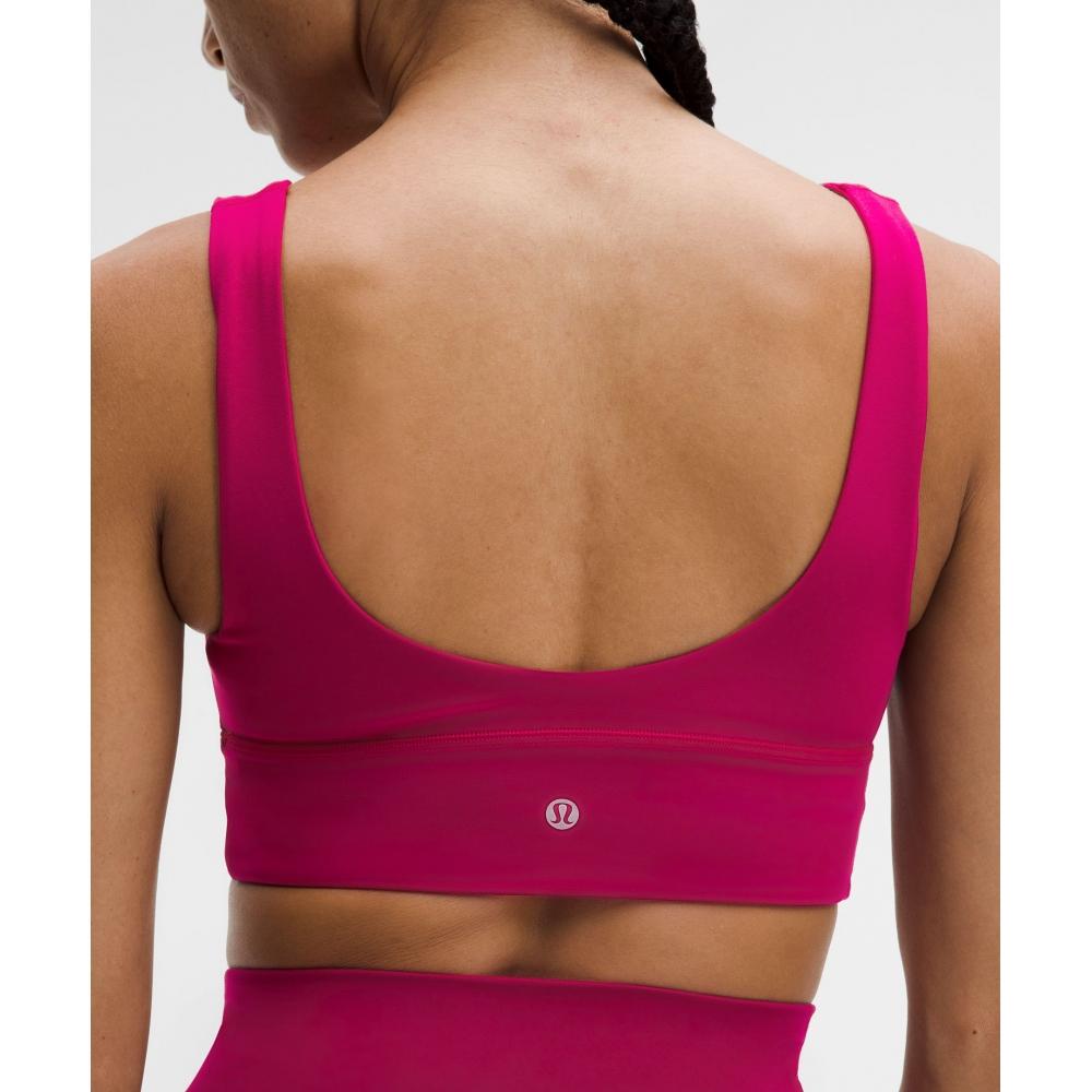Lululemon Align  V Neck BrA  Light Support  A B Cup Berry rumBle