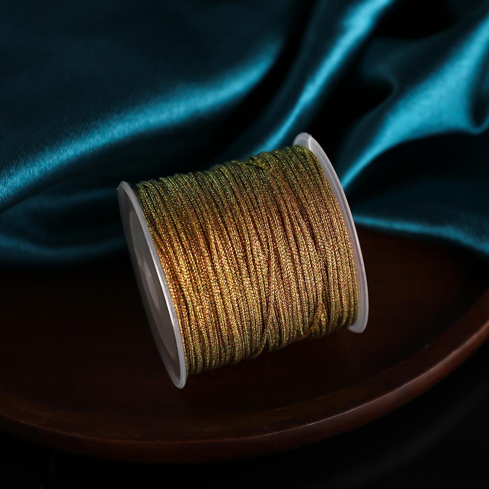 

1Roll 0.8mm Woven Jade Thread Jewelry Beaded Accessories DIY Material Bracelet Necklace Woven Cord Line Length 30m коричневый