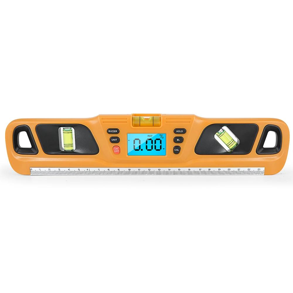 Digital Spirit level Inclinometer Horizontal Scale Ruler 360 degree Angle Finder Bubble Electric Level Protractor Cailinki klai