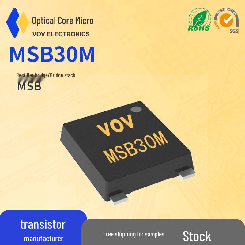 MSB30M 3A 1000V UMSB Miniature Surface Mount Bridge Rectifier