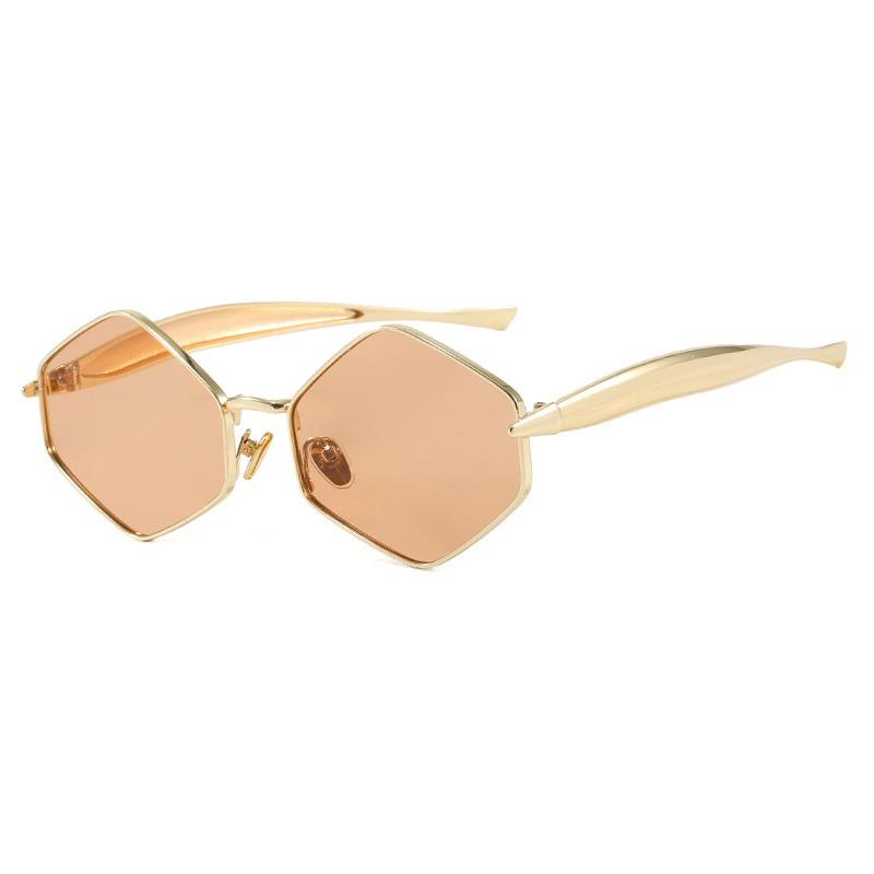 New Diamond Sunglasses European and American Retro Sunglasses Advanced Hong Kong Style Concave Shaped Sunglasses