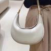 Stredná polmesiačiková PU kabelka pod pazuchu - Dámska módna taška cez rameno a crossbody