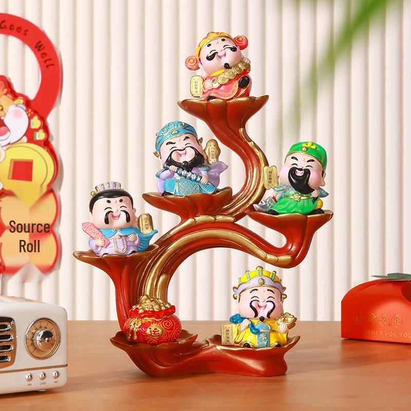 Big Five Ornaments: Five Blessings for Office, Living Room, Study, Desktop, Housewarming