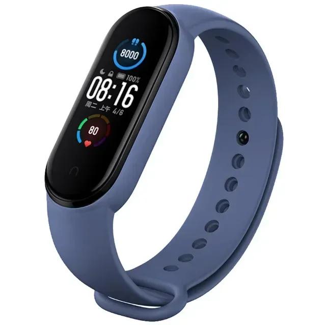 Watch Straps For Mi Band 7 6 5 4 3 Wristband Silicone Bracelet Wrist Straps MiBand 3/4 Band5 Band6 Smartwatch Accessories
