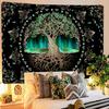 VIKAMA Aurora Tree of Life Tapestry Tree Pattern Starry Sky Spiritual Retreat Meditation Space Wall Hanging Themed Room Decor