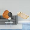 Modern Decorative Wall Clock And Dessert Plate Coffee Table Tray with Handle for Bedroom Bathroom