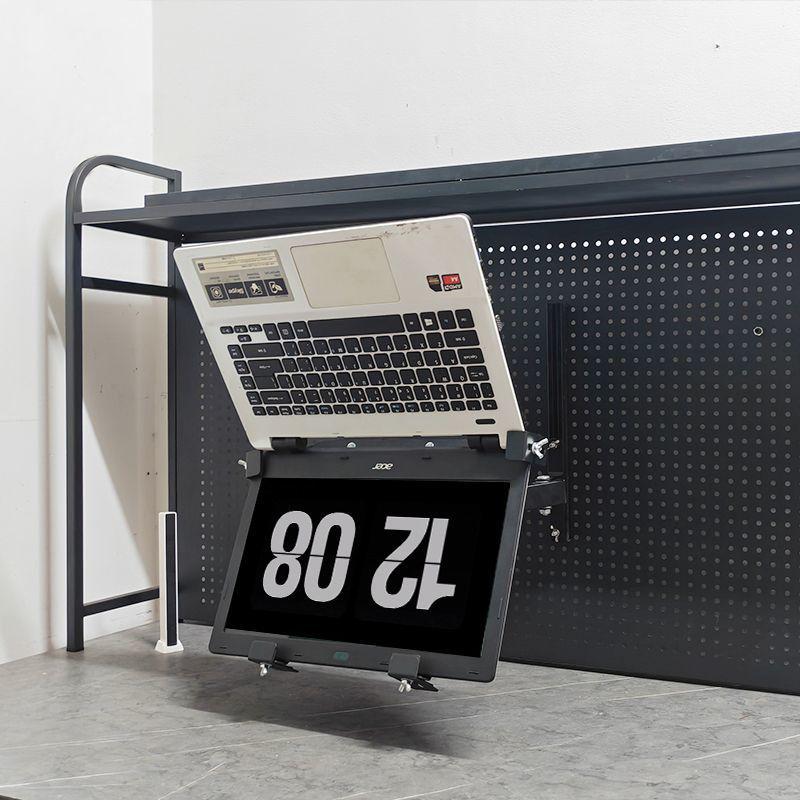 

Портативная перфорированная стойка для хранения и подставка для ноутбука с подвесной книжной полкой 800x400mm