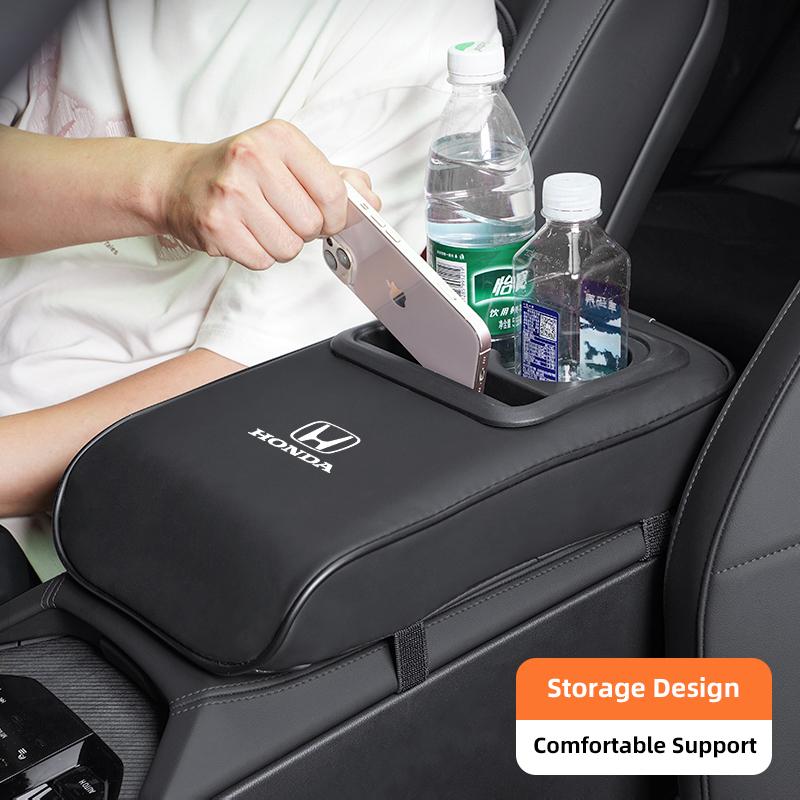 Multi-Functional Car Center Armrest Leather Pad For Honda HRV Stepwgn Prelude Insight Odyssey CRZ Civic FIT CRV Accord Jazz CRX HQ5