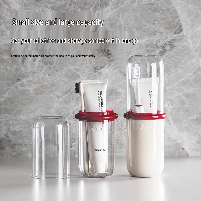 Portable Travel Toothbrush and Rinsing Cup for Kids - Tooth Mug & Holder