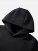 Children's Solid Color Hooded Sweatshirt Set - European and American Style for Autumn/Winter
