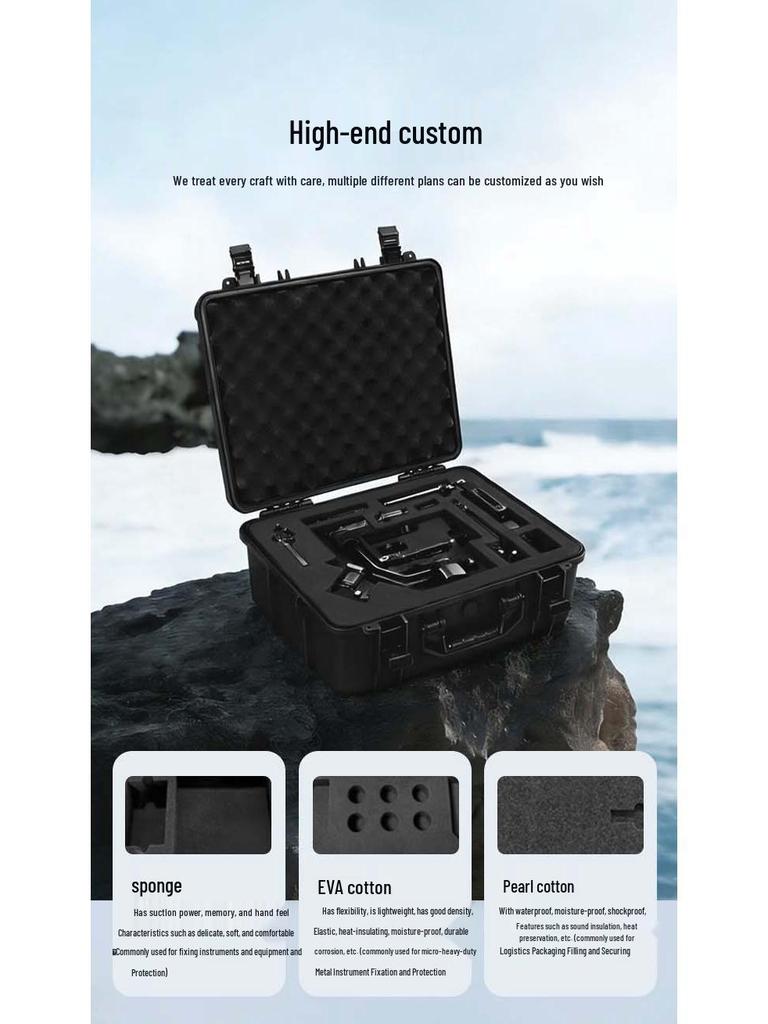 Durable Drop-Resistant Water Testing Tool Box - Multi-Functional Electronic Case for Outdoor Camping