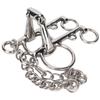 Stainless Steel Horse Pelham Bit Gnaw Resistant Ease of Control Jointed Mouth Pelham Bit for Horses