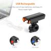 Bike  Light USB LED Rechargeable Set  Road Bike Front Back Headlight Lamp Flashlight Cycling Light Cycling Accessories