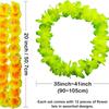 24/36/50PCS Hawaiianr Wreath Tropical Beach Pool Birthday Party Holiday Wedding Beach Birthday Artificial Flower Decorations