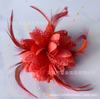 DIY feather flower handmade mesh fabric pearl feather headdress head flower show photo accessories wrist flower hairpin DIY