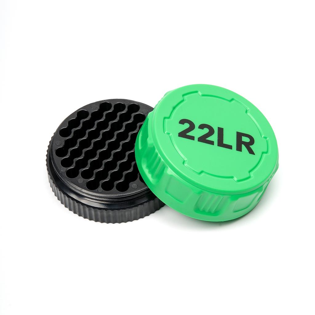 22LR Round Storage Box 50-Round Pocket Case With Screw Lid Durable Mini Organizer For Small Caliber Rounds
