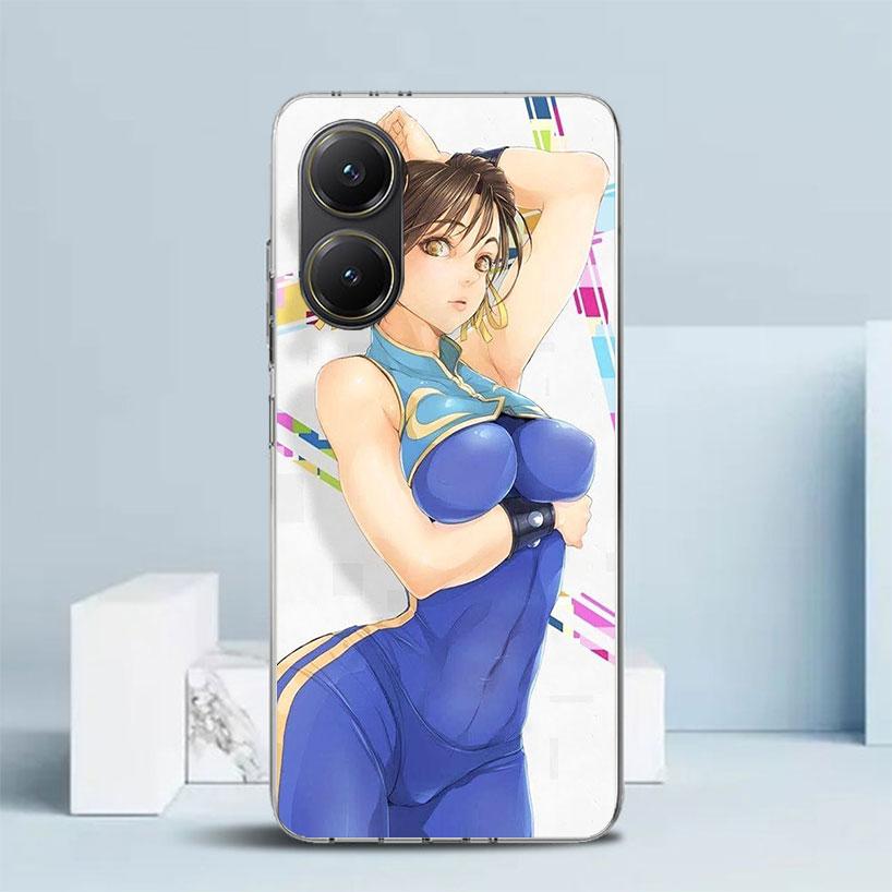 ChunLi S-Street F-FighterS Soft Cover for Xiaomi Poco F7 Ultra X7 X6 X5 Pro M7 Phone Case Redmi 15 15C 13 13C 12 12C 10 10C Prin
