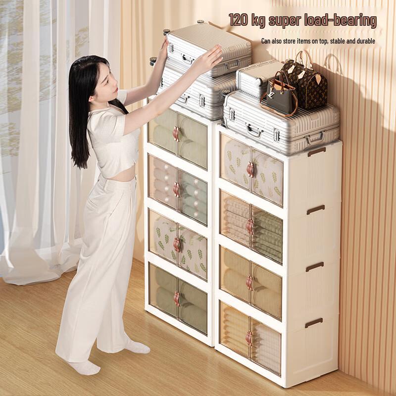 Jumbo Transparent Stackable Drawer Storage Cabinet