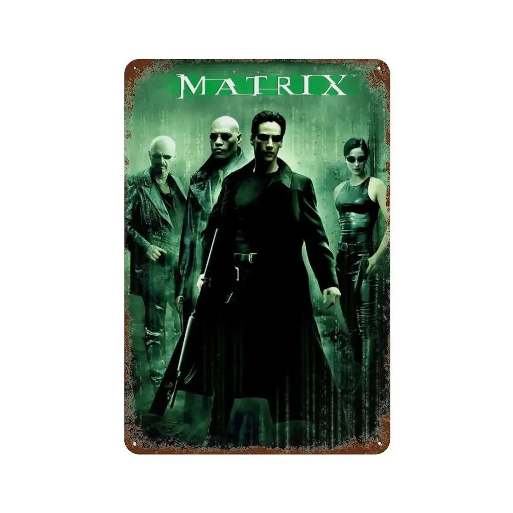 Retro Movie Metal Sign Classic American Films Wall Plate Poster Perfect for Bar Club and Home Decor