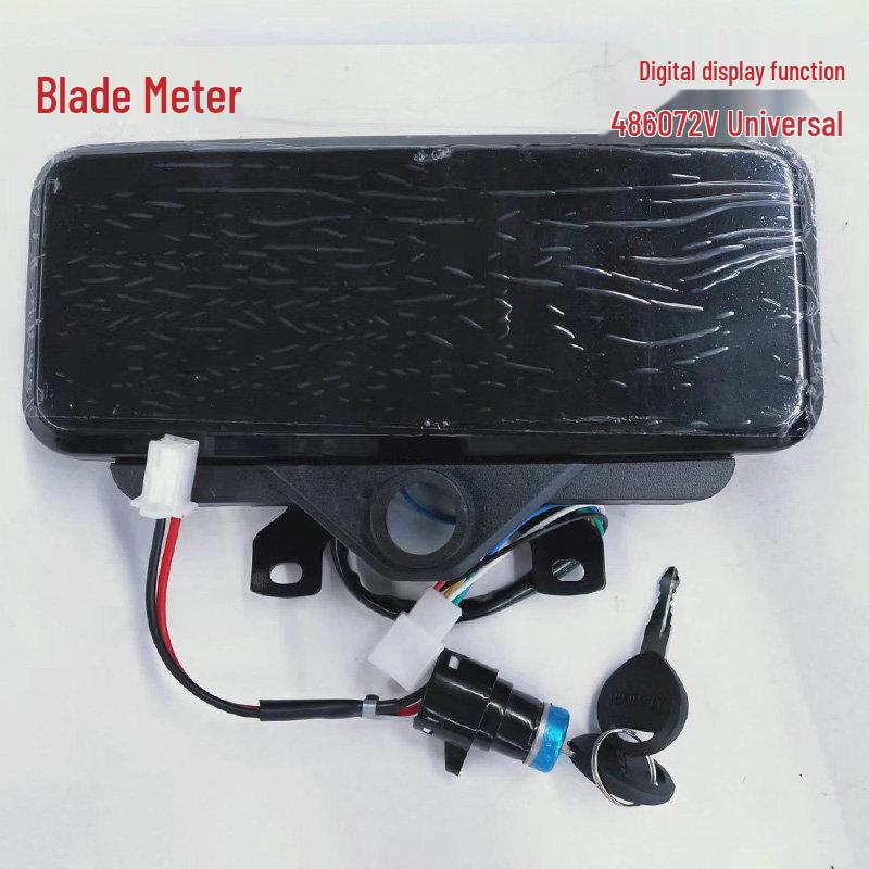 Universal LCD Electric Tricycle Dashboard: 60V/48V/72V Battery Level, Speed, and Mileage Display